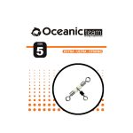 Oceanic Team Στριφτάρι Σταυρός Crossline Rolling Swivel With Glow Beads - Image 2
