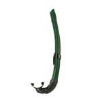 Cressi Corsica Silicone Snorkel Black/Tube Green - Αναπνευστήρας