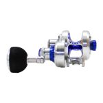 NEXT HD Overhead Jigging Reel Lever Drag - Silver / Blue - Image 2