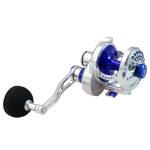 NEXT HD Overhead Jigging Reel Lever Drag - Silver / Blue