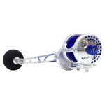 NEXT HD Overhead Jigging Reel Lever Drag - Silver / Blue - Image 3