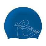 CRESSI Eddie Swim Cap Blue / White - Σκουφάκι σιλικόνης για κολύμβηση