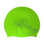 CRESSI Ricky Junior Swim Cap Lime /  Blue - Παιδικό σκουφάκι σιλικόνης για κολύμβηση