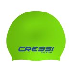 CRESSI Ricky Junior Swim Cap Lime /  Blue - Παιδικό σκουφάκι σιλικόνης για κολύμβηση - Image 2