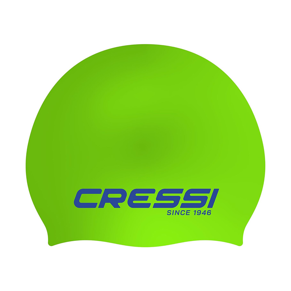 CRESSI-RICKY-2 CRESSI Ricky Junior Swim Cap Lime /  Blue - Παιδικό σκουφάκι σιλικόνης για κολύμβηση - Image 2