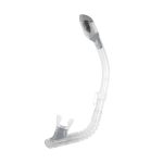Cressi Mini Dry Snorkel Clear/Silver - Αναπνευστήρας