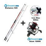 Combo Surf Casting Oceanic  Distance 420 + Oceanic Team Atom 10000 + Ryobi Iron 600m