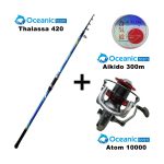 Combo Surf Casting Oceanic  Thalassa 420 + Oceanic Atom 10000 + Oceanic Aikido 300m