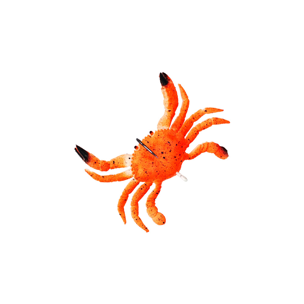 OCEANIC-TEAM-SILICONE-CRAB-ORANGE Oceanic Team Silicone Crab - Χταποδιέρα Καβούρι - Image 5