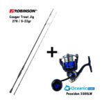 Combo Spinning Robinson Cougar Trout Jig 270 / 5-22gr + Oceanic Team Poseidon 3000LW