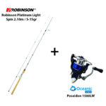 Combo LRF Robinson Platinum Light Spin Rod 2.10m / 5-15gr + Oceanic Team Poseidon 1500LW
